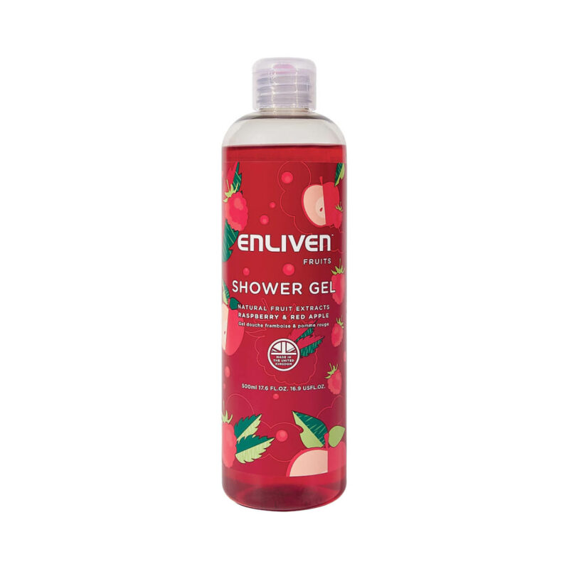 Enliven Naturals Shower Gel Raspberry Apple x500ml