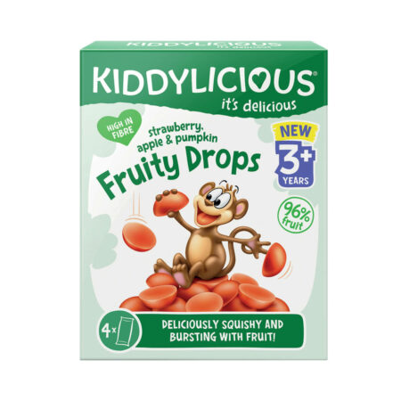 Kiddylicious Fruity Drops Strawberry, Apple & Pumpkin 4x16g
