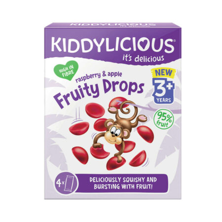 Kiddylicious Fruity Drops Raspberry Apple 4x16g