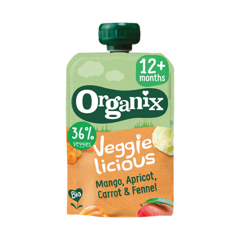 Organix Veggielicious Mango, Apricot, Carrot & Fennel Bio Pouch