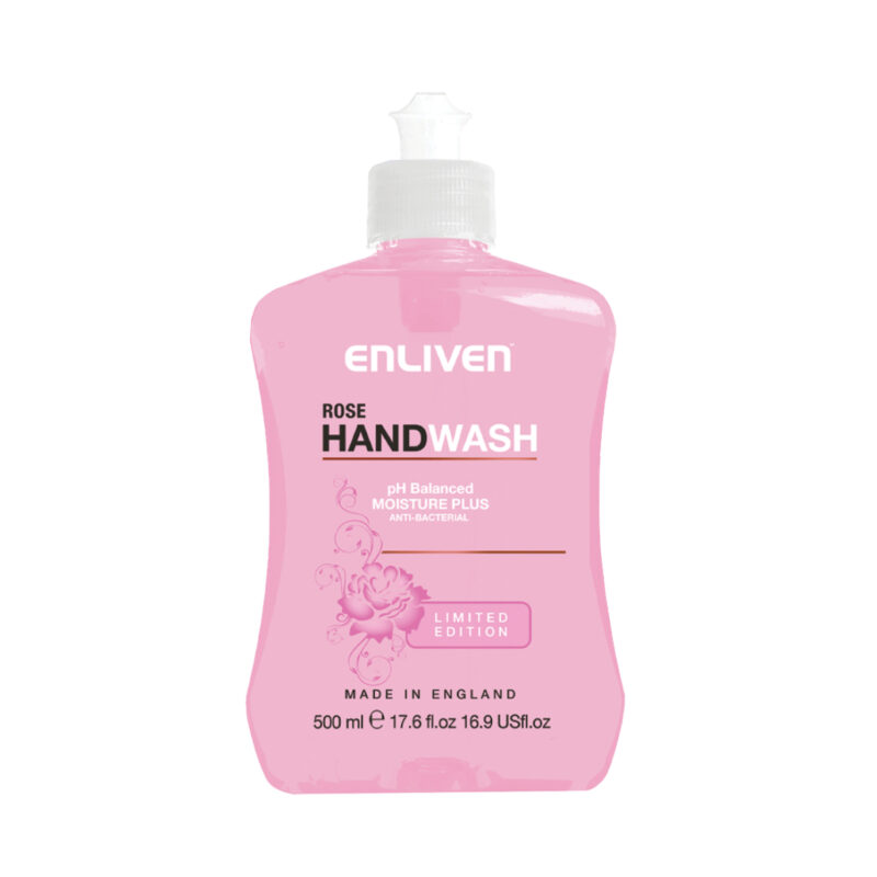 Enliven Antibacterial Hand Wash Without Pump Rose 500ml