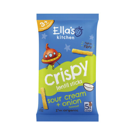 Ella's Kitchen Kids Crispy Lentil Sticks Sour Cream & Onion 5x10g