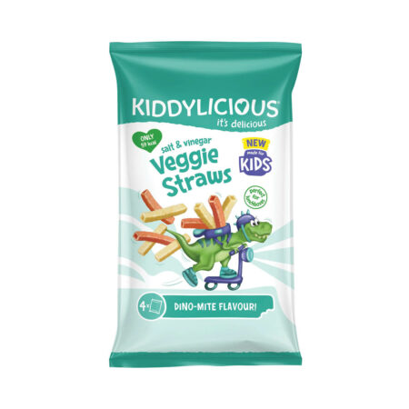 Kiddylicious Kids Veggie Straws Salt & Vinegar 4x12g