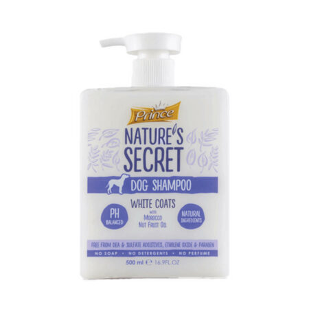 Prince Nature's Secret Dog Shampoo White Coats 500ml