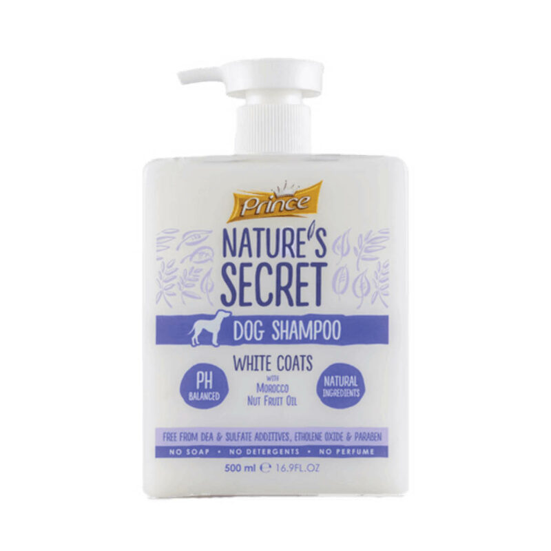 Prince Nature's Secret Dog Shampoo White Coats 500ml