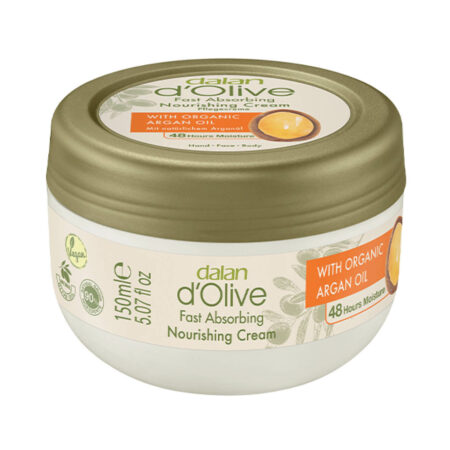 Dalan d’Olive Fast Absorbing Nourishing Cream with Organic Argan Oil 150ml
