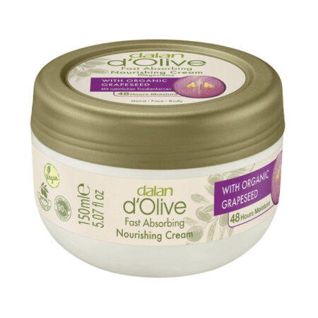 Dalan d’Olive Fast Absorbing Nourishing Cream with Organic Grapeseed 150ml