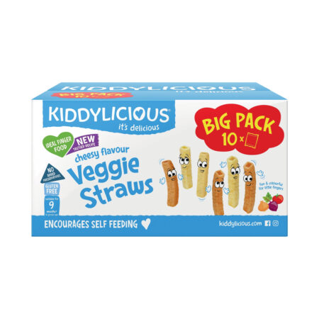 Kiddylicious Straws Cheesy Bulk 10x12g