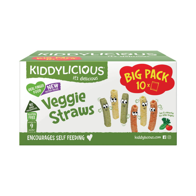 Kiddylicious Straws Veggie Bulk 10x12g