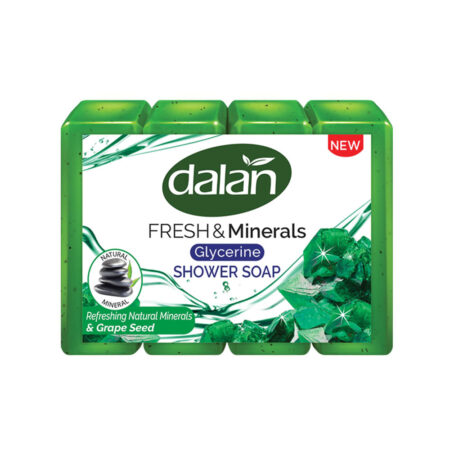 Dalan Glycerine Shower Soap Refreshing Natural Minerals & Grape Seed 150g
