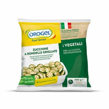 Orogel Frozen Grilled Courgette Rounds 1Kg